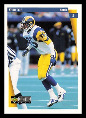 Keith Lyle #258 1997 Collector's Choice St. Louis Rams Football - Image 1 of 2