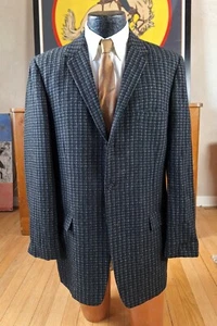 Vtg 1950s Nubby Texture Sport Coat. 40 - Picture 1 of 11