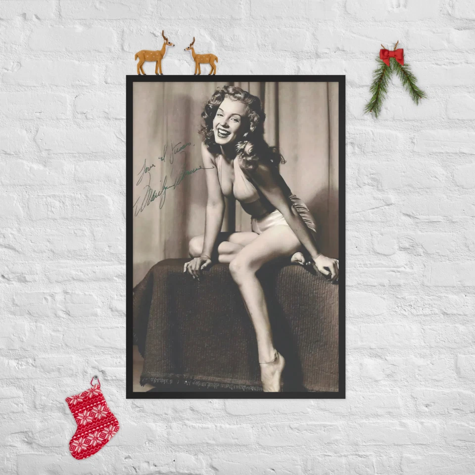 Marilyn Monroe Classic Poster – Framed,  (24″ × 36″) – Iconic Hollywood - Image 1 of 4