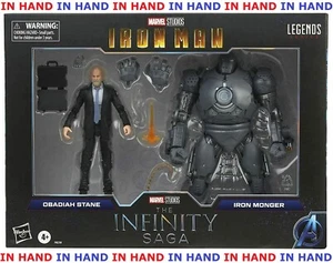PAQUETE DE 6" 2 HASBRO MARVEL LEGENDS THE INFINITY SAGA OBADIAH STANE AND IRON MONGER - Imagen 1 de 10