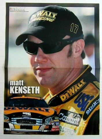 2007 Nascar Illustrated Magazine MATT KENSETH 15"x11" Pull-Out Poster Cover