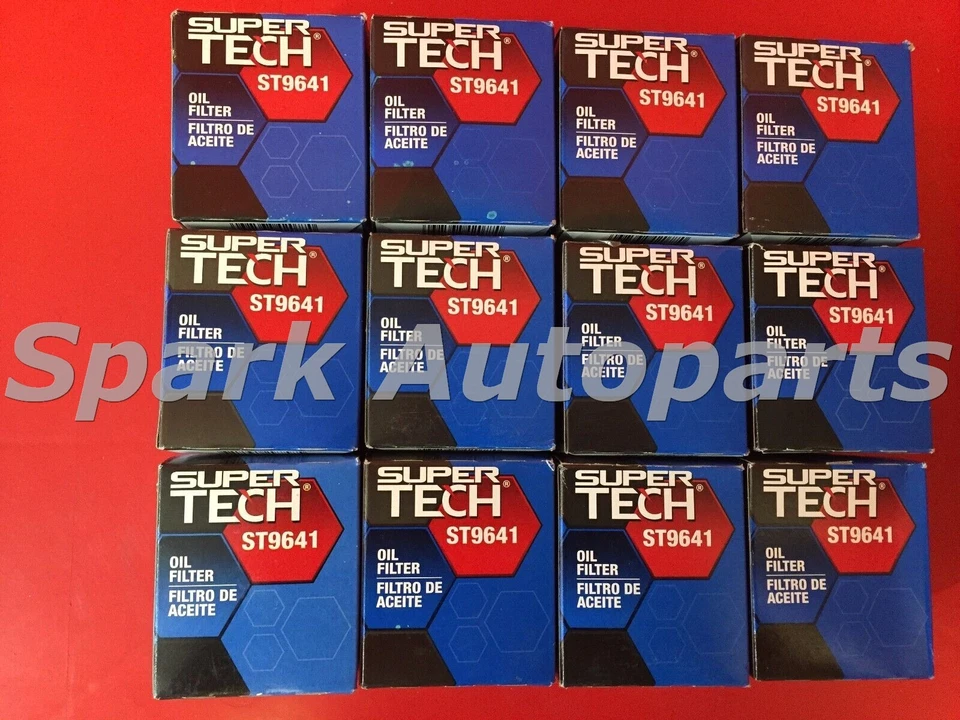 New Case of 12 OEM ST9641 SUPER TECH Engine Oil Filter For FORD, MAZDA, CH9641 - Image 1 of 4