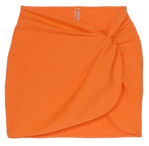 Victoria's Secret Swim Mini Sarong Cover-Up Bottom Fishnet Sunny Orange XS/S NEW - Picture 1 of 4