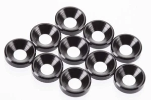 NEW Tekno R/C TKR1228 M4 Countersunk Washers BLK 10 FREE US SHIP - Picture 1 of 1