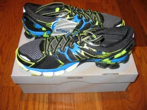 **New** Asics Mens Gel-Sendai 2 T4A1N Running Shoes Black/Onyx/Flash Yellow 8.5M - Picture 1 of 5