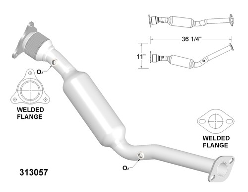 2005 Chrysler Pacifica Catalytic Converter Catalytic Converter For Chevrolet HHR 2.2L 2.4L 4