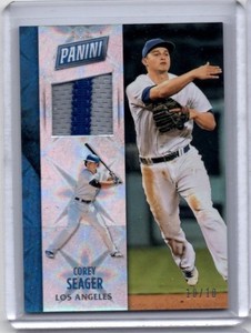 Corey Seager  #10/10 2017 Panini Black Friday Prizm Jersey Card L.A. Dodgers