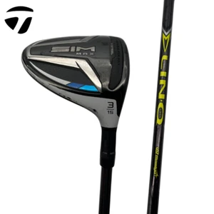 TaylorMade SIM Max #3 Fairway Wood | Mamiya LinQ Gunmetal 7F5 Extra Stiff Shaft - Picture 1 of 4