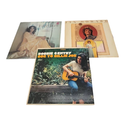 Vintage Jeanne Pruett Jan Howard and Bobbie Gentry Vinyl LP 3 Record Bundle - Image 1 of 4