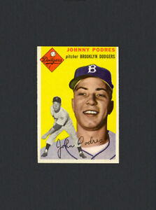 Johnny Podres 1954 Topps #166 - Brooklyn Dodgers - NM-MT