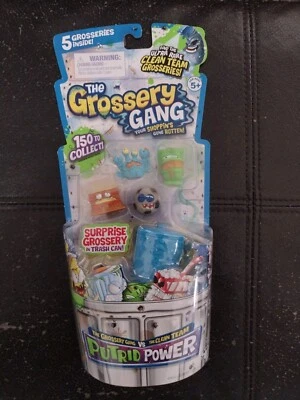 Paquete de 5 Grossery Gang Putrid Power * NUEVO 2016 * Paquete de basura Moose Toys * Nuevo de Lote Antiguo Foto 1 de 4