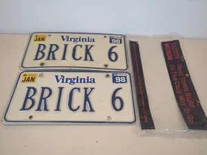 Vintage Personalized Virginia Va License Plate Tag Chevy Ford Mopar Camaro Cuda - Picture 1 of 5