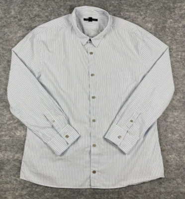 John Varvatos USA Shirt Mens XL Blue Gray Casual Button Down Long Sleeve - Image 1 of 4