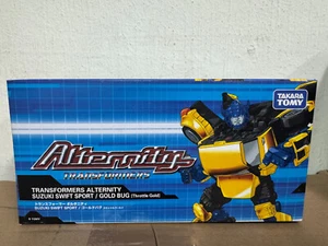 TakaraTomy Transformers Alternity A-03 Suzuki Swift Sport Gold Bug Bumblebee - Imagen 1 de 2