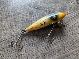 South Bend Best O Luck 941 Weighted Wobbler Fishing Lure Gold Sparkle c. 1935 - Picture 1 of 9