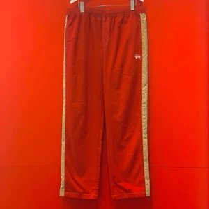 STUSSY PANEL TRACK PANTALONI RILASSATI ROSSI - Foto 1 di 2