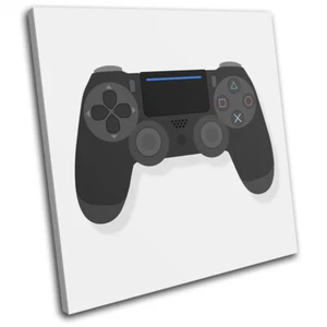 Modern Gaming Controller For Kids Room SINGLE CANVAS WALL ART Picture Print - Picture 1 of 1