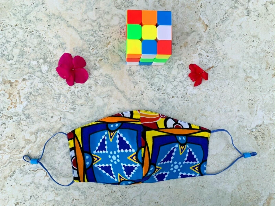 Women's Face Masks, Circles, Floral, Diamonds, Triangles, Washable, Reusable, US - Image 1 of 1