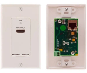 Kramer WP-572 HDMI HDCP 2.2 1-Gang Wandplatte PoC Receiver über Long-Reach DGKat - Bild 1 von 2