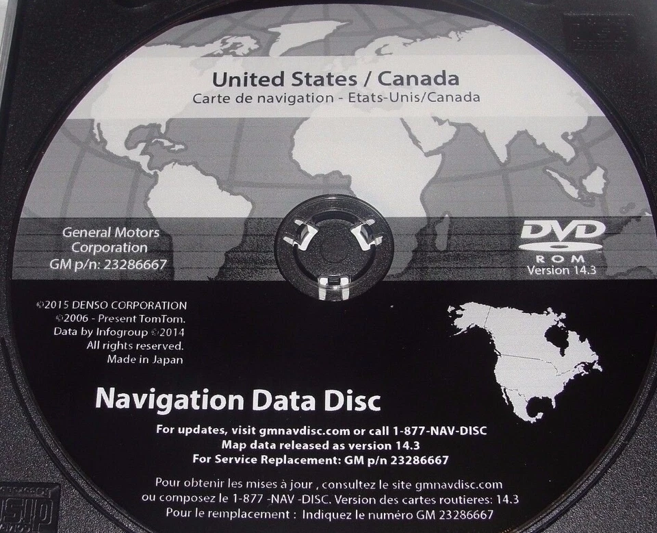 2007-2010 Saturn Outlook Navigation DVD Map Update Final Version 23286667 14.3 - Image 1 of 1