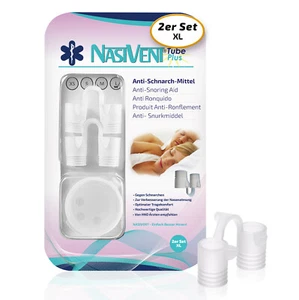 Nasivent Tube Plus - Anti Schnarch Mittel - Größe XL - 2er Set