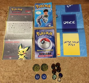 POKEMON DECK MAT NEO GENESIS EXPANSION ELECTRIC TALE OF PIKACHU #3 PIKACHU COIN - Picture 1 of 24