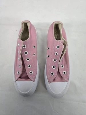 Converse Plum Chalk/Wash Chuck Taylor All Star Laceless Slip-On Sneaker Women 5 - Image 1 of 4