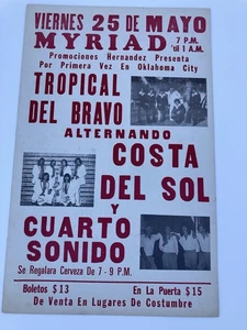 Tropical Del Bravo - Costa Del Sol - Cuarto Sonido - Music Promo Poster 1970’s - Bild 1 von 5