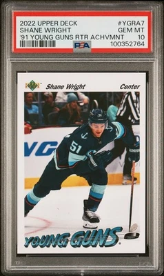 2022-23 Upper Deck Young Guns Achievement 91-92 Shane Wright #YGRA7 PSA 10 - Image 1 of 2
