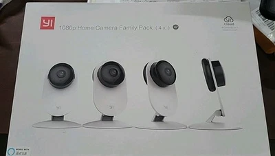 Kami 4-Pack YI 1080p TwoWay Audio WideLens Camera System Inbox*Night Vision* - Image 1 of 3