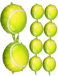 Paquete de 10 pelotas de tenis inflables globos de aluminio para decoración de fiestas  - Imagen 1 de 6