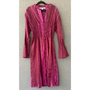 ERICA TANOV | RARE Women's Purple Sheer Lightweight Polyester Stretch Dress | 0 - Picture 1 of 4