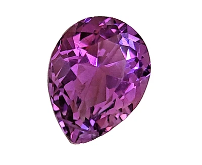 Amethyst 6.98 Ct. Natural Pear Shape Loose Stone Gemstone 14.58 X 11.13 mm - Image 1 of 4