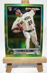 2022 Topps Chrome - Aaron Ashby #80 Green Sonic Refractor (RC) /99 Brewers - Bild 1 von 8