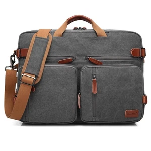 Convertible Backpack Messenger Shoulder bag Laptop Case Handbag Business Brie... - Picture 1 of 7