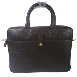Mark & Graham Harvey valigetta in pelle marrone borsa per laptop borsa messenger MONO MDB - Foto 1 di 8