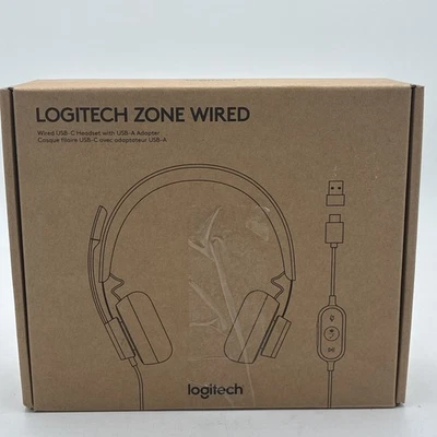 Logitech - Zone 750 Wired Active Noise Canceling On-Ear Headset - Image 1 of 4