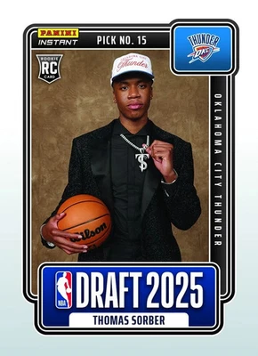 Thomas Sorber 2025 RC Panini DRAFT NIGHT GRADED GEM-MT 10 ROOKIE #DN-15 Presale - Image 1 of 4