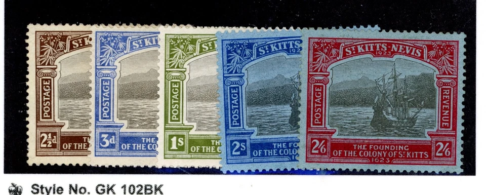 ST. KITTS/NEVIS--5 Stamps Scott #56-#57, & #59-#61 - Image 1 of 1