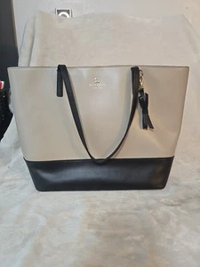 Bolso de Mano KATE SPADE NEW YORK AUTÉNTICO $399 Mujer Cuero Gris y Negro Sawyer Street - Imagen 1 de 10
