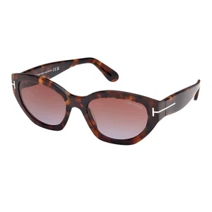 Nuevas gafas de sol Tom Ford FT1086 52F Habana oscura/marrón degradado 55-19-135 - Imagen 1 de 2