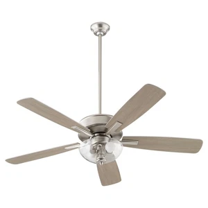 Satin Nickel 52"Ceiling Fan from the Ovation Collection - Picture 1 of 2