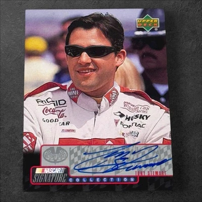 Tony Stewart PACK PULLED signed card 2000 UPPER DECK VICTORY CIRCLE SIGNATURES - Image 1 of 2
