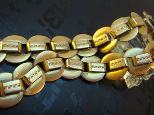 Cadena de reloj antigua chapada en oro espuma - Imagen 1 de 1