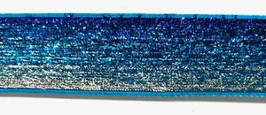 1" Metallic Samt Glitzer Ombre Band - 10 durchgehende Yards! - Bild 1 von 4