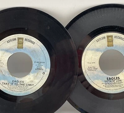 The Eagles 45 Lot of 2: Victim of Love New Kid in Town After the Thrill is Gone - Image 1 of 4