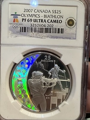 2007 Canada S$25 Vancouver Olympics Set of 5 Silver Coins Series I NGC PF69 - Image 1 of 4