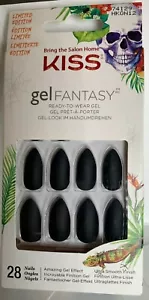 Kiss Nails Gel Lusso Forma Artiglio Fantasy Medio Nero Edizione Limitata - Foto 1 di 1