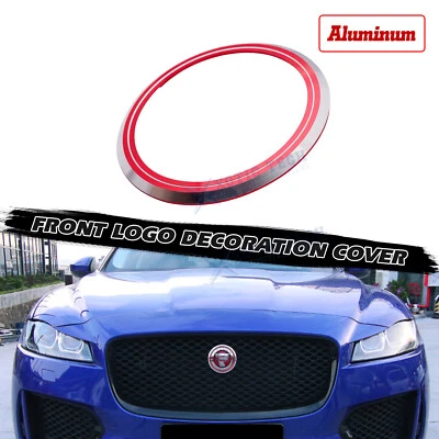 Front Bumper Grille Emblem Badge Logo Ring Cover Trim For Jaguar XJ XJR 2016-up - Image 1 of 4