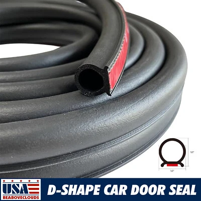 Automotive Universal Weather Stripping-32ft EPDM Self Adhesive Rubber Seal Strip - Image 1 of 4